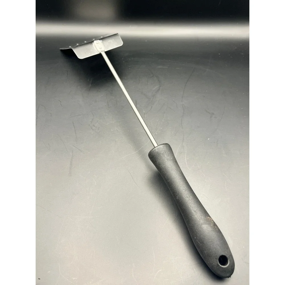 Slotted Turner Spatula‎ Stainless Steel Black Handle Kitchen Utensil Cooking 15